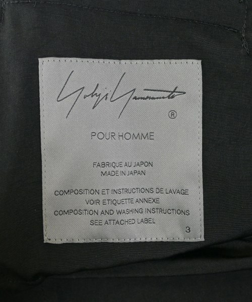 yohji yamamoto POUR HOMME（ヨウジヤマモトプールオム）カジュアルジャケット 黒 サイズ:3(M位) メンズ/2200665429033