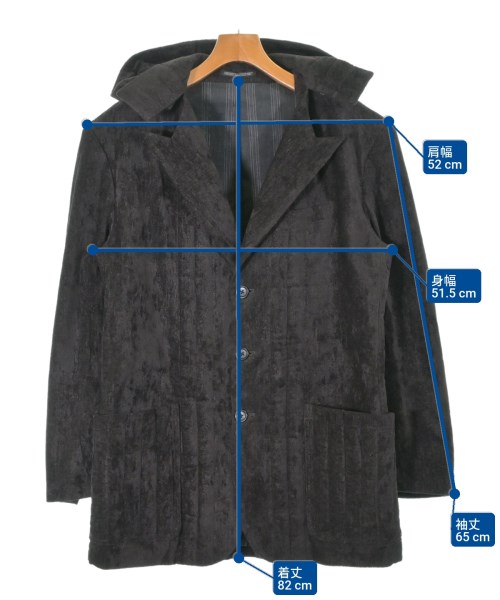 yohji yamamoto POUR HOMME（ヨウジヤマモトプールオム）カジュアルジャケット 茶 サイズ:2(S位) メンズ/2200665497025