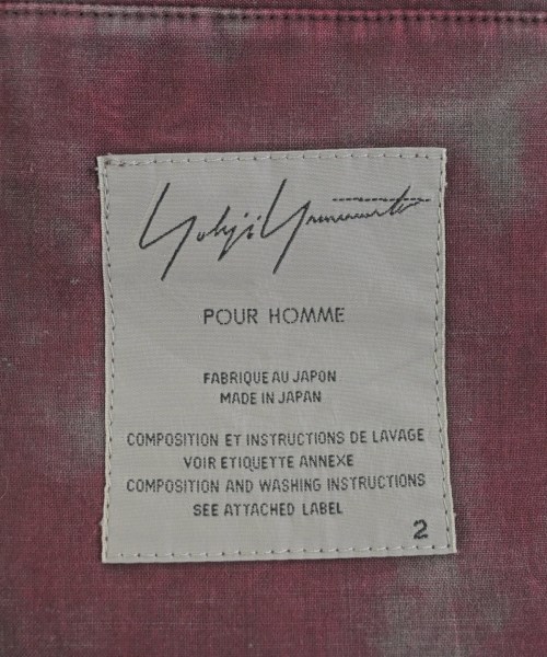 yohji yamamoto POUR HOMME（ヨウジヤマモトプールオム）その他 赤 サイズ:2(S位) メンズ/2200657113018