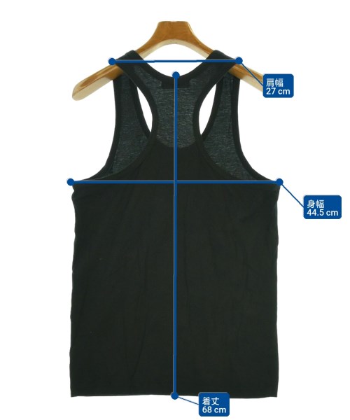 yohji yamamoto POUR HOMME（ヨウジヤマモトプールオム）タンクトップ 黒 サイズ:3(M位) メンズ/2200657113032