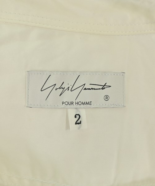 yohji yamamoto POUR HOMME（ヨウジヤマモトプールオム）カジュアルシャツ 白 サイズ:2(S位) メンズ/2200665915093