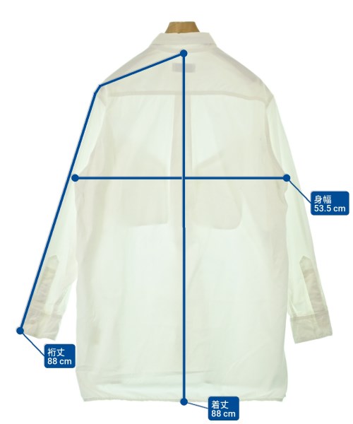 yohji yamamoto POUR HOMME（ヨウジヤマモトプールオム）カジュアルシャツ 白 サイズ:2(S位) メンズ/2200665915093