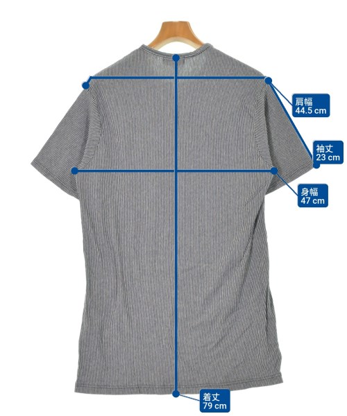 yohji yamamoto POUR HOMME（ヨウジヤマモトプールオム）Tシャツ・カットソー 紺 サイズ:3(M位) メンズ/2200661951057