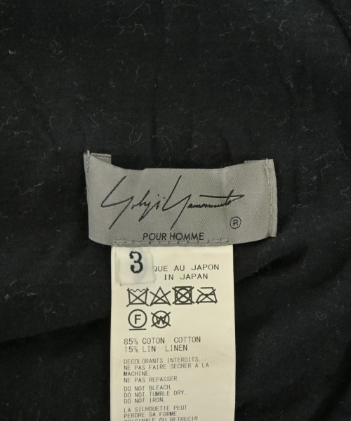 yohji yamamoto POUR HOMME（ヨウジヤマモトプールオム）クロップドパンツ 黒 サイズ:3(M位) メンズ/2200666754028