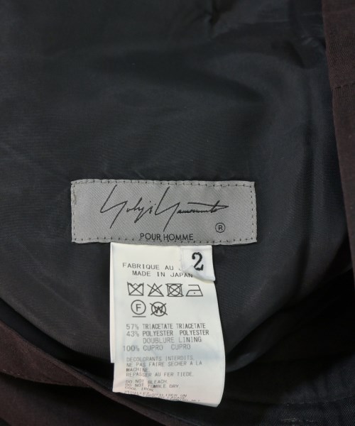 yohji yamamoto POUR HOMME（ヨウジヤマモトプールオム）その他 茶 サイズ:2(S位) メンズ/2200667346017