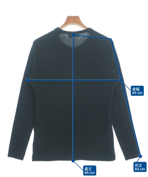 yohji yamamoto POUR HOMME（ヨウジヤマモトプールオム）Tシャツ・カットソー 黒 サイズ:3(M位) メンズ/2200667734029