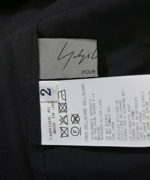 yohji yamamoto POUR HOMME（ヨウジヤマモトプールオム）カジュアルシャツ 黒 サイズ:2(S位) メンズ/2200667998049