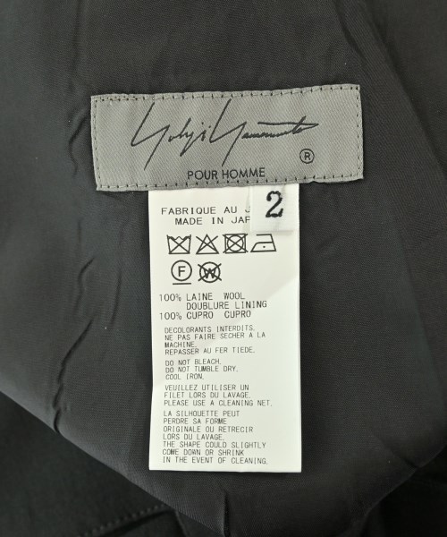 yohji yamamoto POUR HOMME（ヨウジヤマモトプールオム）その他 黒 サイズ:2(S位) メンズ/2200671095024