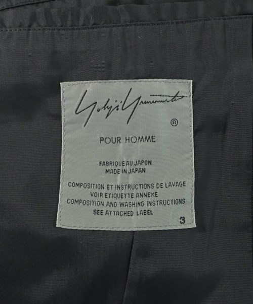 yohji yamamoto POUR HOMME（ヨウジヤマモトプールオム）ドレスシャツ 黒 サイズ:3(M位) メンズ/2200672083051