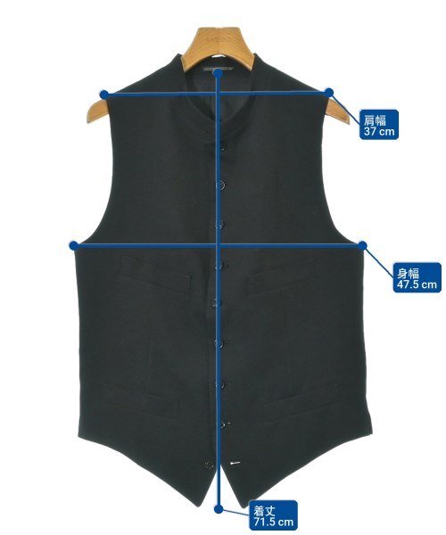 yohji yamamoto POUR HOMME（ヨウジヤマモトプールオム）ドレスシャツ 黒 サイズ:3(M位) メンズ/2200672083051