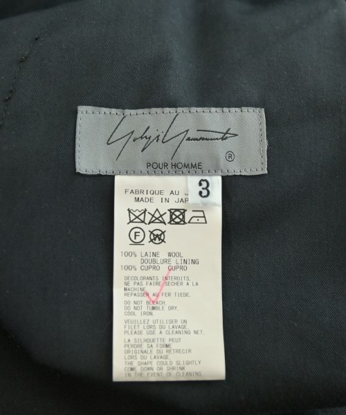 yohji yamamoto POUR HOMME（ヨウジヤマモトプールオム）その他 黒 サイズ:3(M位) メンズ/2200731373017