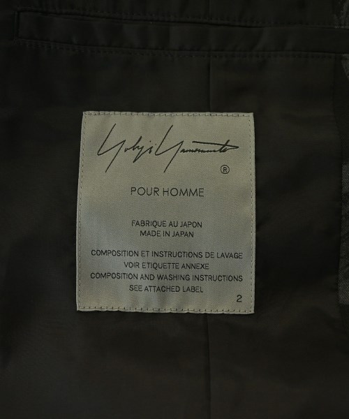yohji yamamoto POUR HOMME（ヨウジヤマモトプールオム）カジュアルジャケット グレー サイズ:2(S位) メンズ/2200731478019