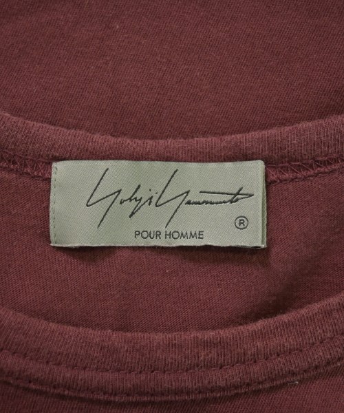 yohji yamamoto POUR HOMME（ヨウジヤマモトプールオム）Tシャツ・カットソー 赤 サイズ:3(M位) メンズ/2200726126031