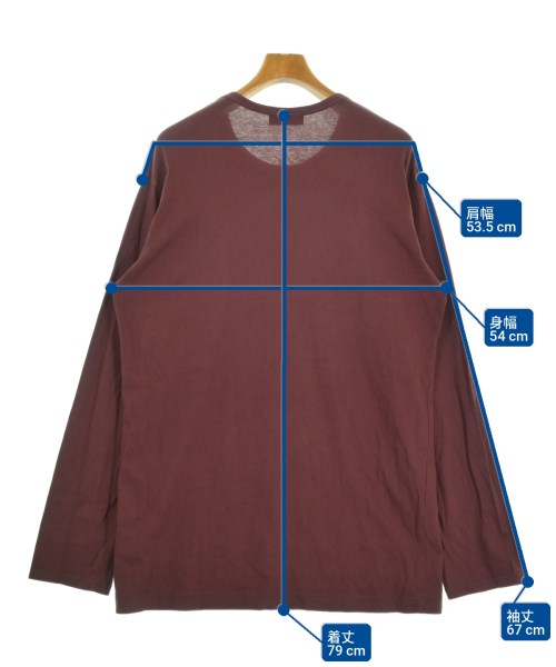 yohji yamamoto POUR HOMME（ヨウジヤマモトプールオム）Tシャツ・カットソー 赤 サイズ:3(M位) メンズ/2200726126031