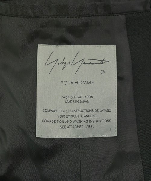 yohji yamamoto POUR HOMME（ヨウジヤマモトプールオム）カジュアルジャケット 黒 サイズ:1(XS位) メンズ/2200732422028