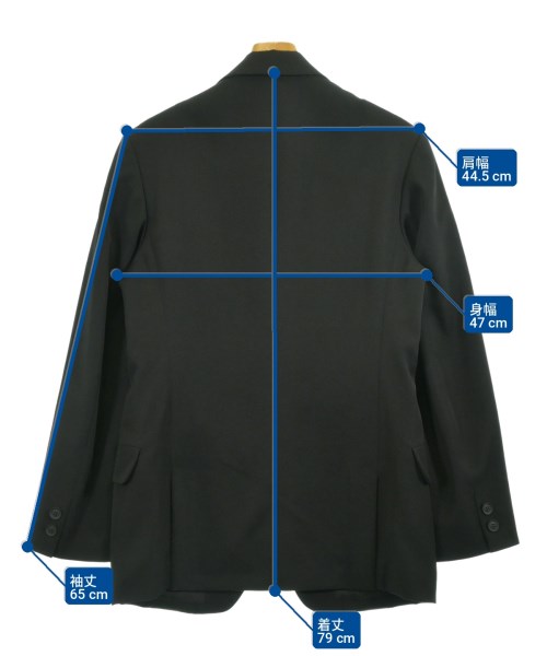 yohji yamamoto POUR HOMME（ヨウジヤマモトプールオム）カジュアルジャケット 黒 サイズ:1(XS位) メンズ/2200732422028