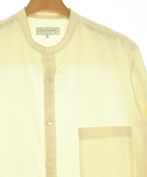 yohji yamamoto POUR HOMME（ヨウジヤマモトプールオム）カジュアルシャツ 白 サイズ:2(S位) メンズ/2200732743109