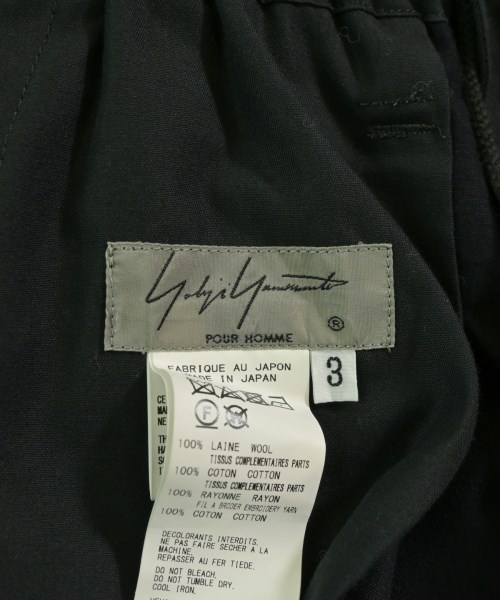 yohji yamamoto POUR HOMME（ヨウジヤマモトプールオム）その他 黒 サイズ:3(M位) メンズ/2200733840043