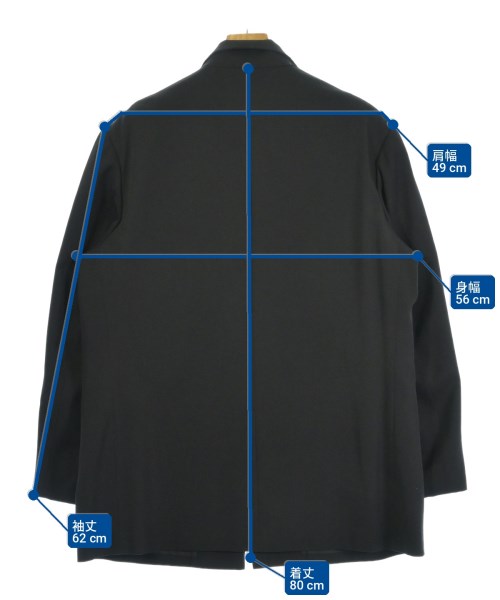 yohji yamamoto POUR HOMME（ヨウジヤマモトプールオム）カジュアルジャケット 黒 サイズ:2(S位) メンズ/2200734635105