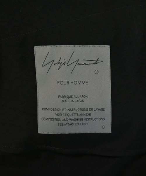 yohji yamamoto POUR HOMME（ヨウジヤマモトプールオム）コート 黒 サイズ:3(M位) メンズ/2200734648013