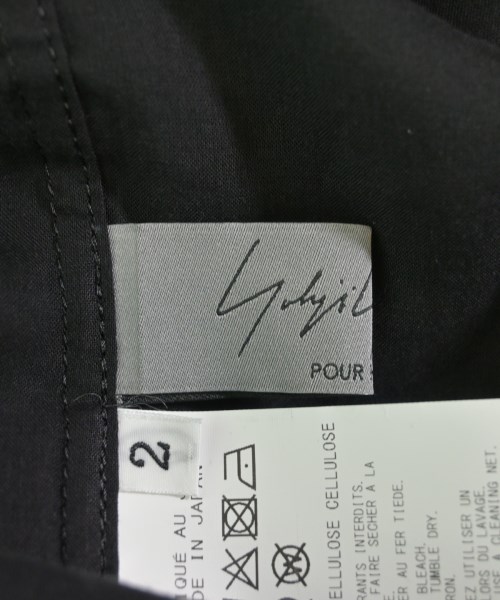 yohji yamamoto POUR HOMME（ヨウジヤマモトプールオム）カジュアルシャツ 黒 サイズ:2(S位) メンズ/2200734648020