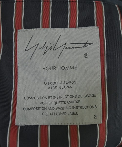 yohji yamamoto POUR HOMME（ヨウジヤマモトプールオム）チェスターコート 黒 サイズ:2(S位) メンズ/2200726634017