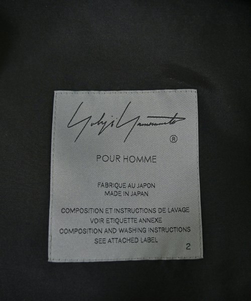yohji yamamoto POUR HOMME（ヨウジヤマモトプールオム）チェスターコート 黒 サイズ:2(S位) メンズ/2200726634024