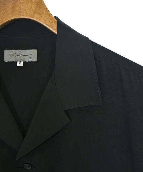 yohji yamamoto POUR HOMME（ヨウジヤマモトプールオム）カジュアルシャツ 黒 サイズ:2(S位) メンズ/2200726634048