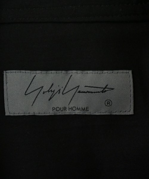 yohji yamamoto POUR HOMME（ヨウジヤマモトプールオム）カジュアルシャツ 黒 サイズ:2(S位) メンズ/2200726634055