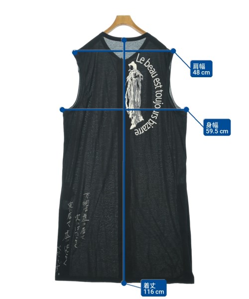 yohji yamamoto POUR HOMME（ヨウジヤマモトプールオム）Tシャツ・カットソー 黒 サイズ:3(M位) メンズ/2200726634062