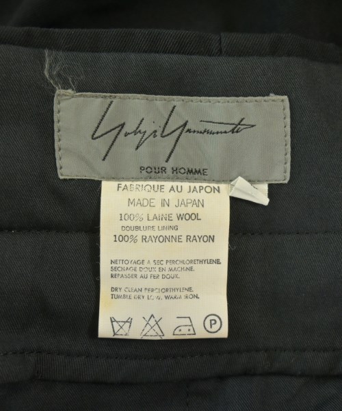 yohji yamamoto POUR HOMME（ヨウジヤマモトプールオム）スラックス 黒 サイズ:S メンズ/2200735433106