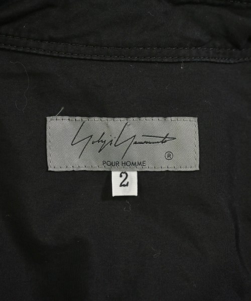 yohji yamamoto POUR HOMME（ヨウジヤマモトプールオム）カジュアルシャツ 黒 サイズ:2(S位) メンズ/2200736484015