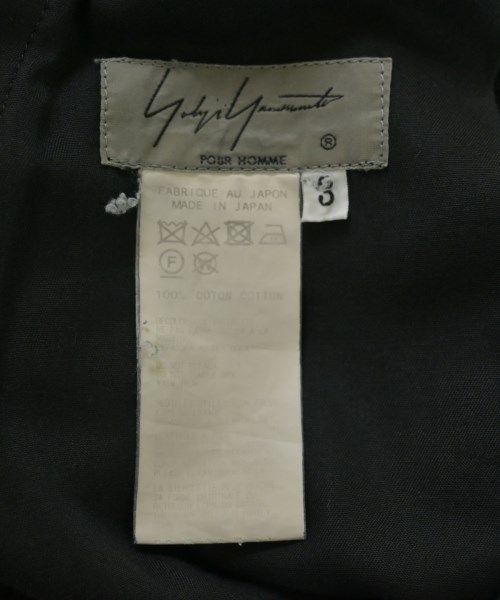 yohji yamamoto POUR HOMME（ヨウジヤマモトプールオム）カーゴパンツ 黒 サイズ:3(M位) メンズ/2200721642017