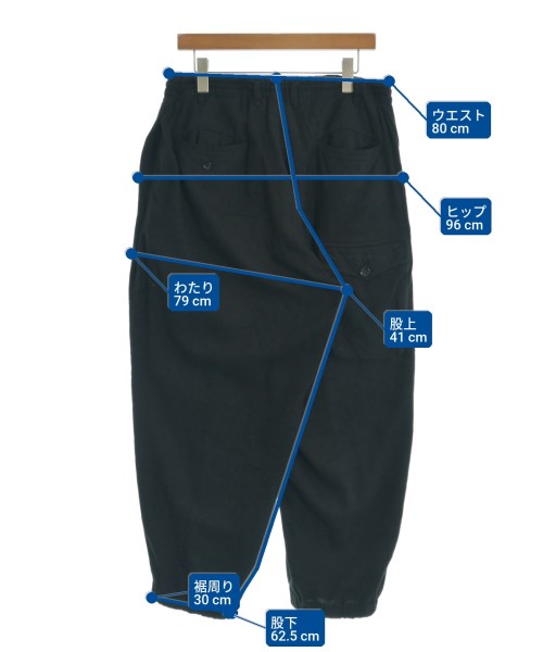 yohji yamamoto POUR HOMME（ヨウジヤマモトプールオム）カーゴパンツ 黒 サイズ:3(M位) メンズ/2200721642017