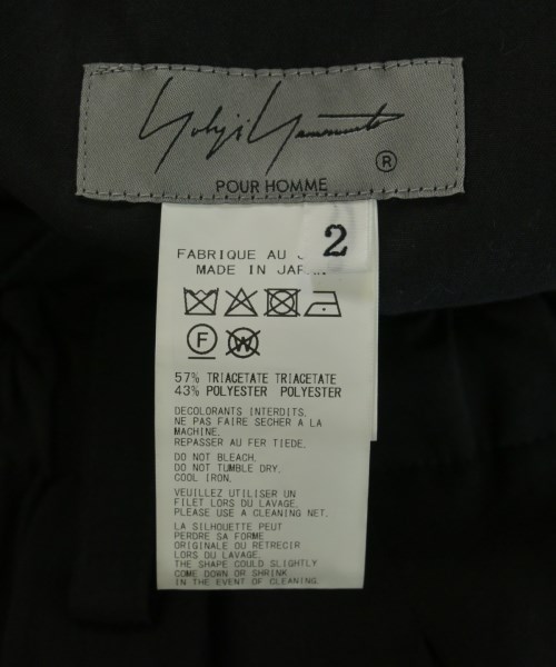 yohji yamamoto POUR HOMME（ヨウジヤマモトプールオム）ショートパンツ 黒 サイズ:2(S位) メンズ/2200721651019