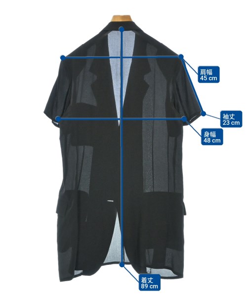 yohji yamamoto POUR HOMME（ヨウジヤマモトプールオム）カジュアルシャツ 黒 サイズ:2(S位) メンズ/2200721919034