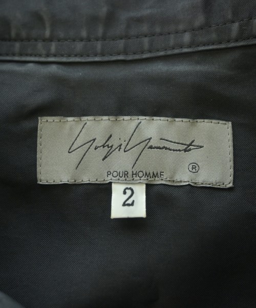 yohji yamamoto POUR HOMME（ヨウジヤマモトプールオム）カジュアルシャツ 黒 サイズ:2(S位) メンズ/2200721770079