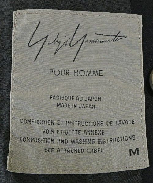 yohji yamamoto POUR HOMME（ヨウジヤマモトプールオム）カジュアルジャケット 黒 サイズ:M メンズ/2200723280026
