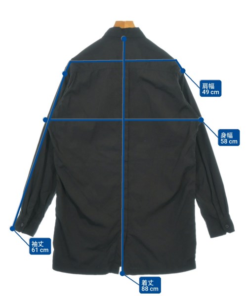 yohji yamamoto POUR HOMME（ヨウジヤマモトプールオム）カジュアルシャツ 黒 サイズ:3(M位) メンズ/2200718567057