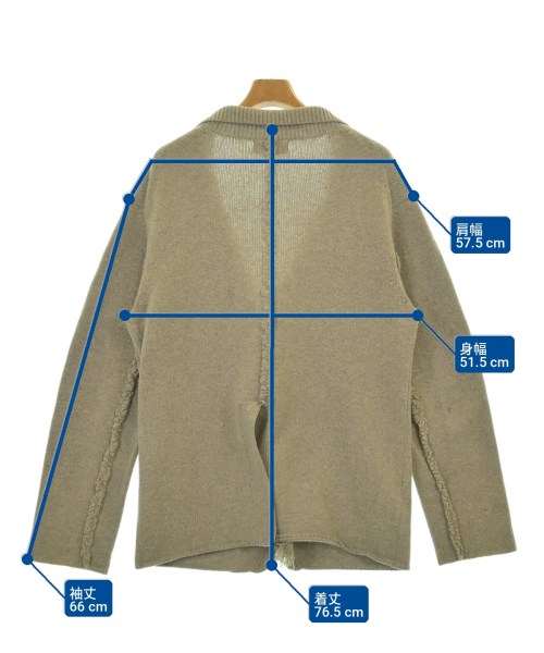 yohji yamamoto POUR HOMME（ヨウジヤマモトプールオム）カーディガン ベージュ サイズ:3(M位) メンズ/2200720473179