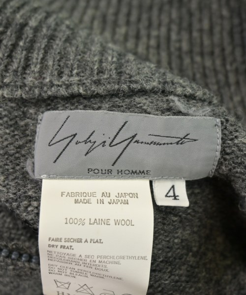 yohji yamamoto POUR HOMME（ヨウジヤマモトプールオム）カーディガン グレー サイズ:4(L位) メンズ/2200720473186