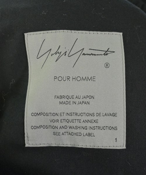yohji yamamoto POUR HOMME（ヨウジヤマモトプールオム）その他 黒 サイズ:1(XS位) メンズ/2200720541069