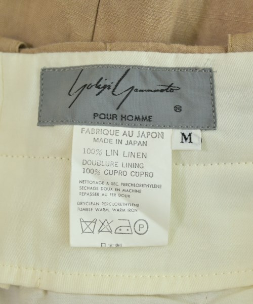 yohji yamamoto POUR HOMME（ヨウジヤマモトプールオム）スラックス ベージュ サイズ:M メンズ/2200724036011