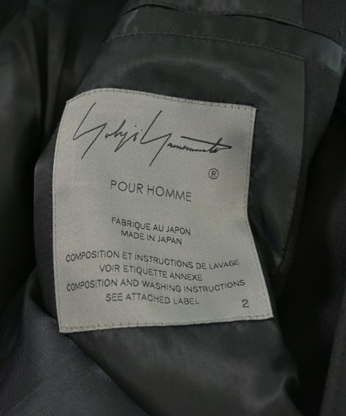 yohji yamamoto POUR HOMME（ヨウジヤマモトプールオム）ジャケット 黒 サイズ:2(S位) メンズ/2200724624027
