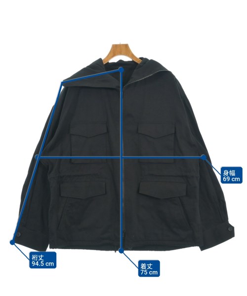 yohji yamamoto POUR HOMME（ヨウジヤマモトプールオム）ミリタリーブルゾン 黒 サイズ:3(M位) メンズ/2200724624034