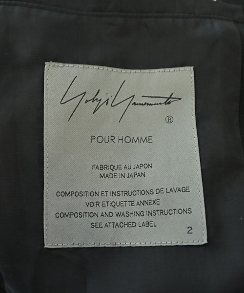 yohji yamamoto POUR HOMME（ヨウジヤマモトプールオム）テーラードジャケット 黒 サイズ:2(S位) メンズ/2200724624058