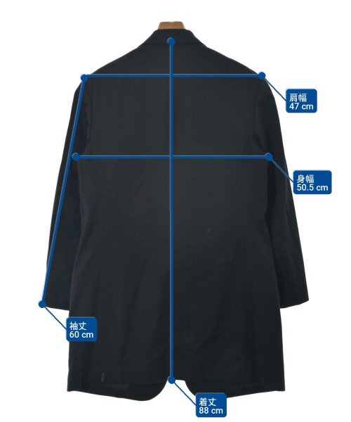 yohji yamamoto POUR HOMME（ヨウジヤマモトプールオム）テーラードジャケット 黒 サイズ:2(S位) メンズ/2200724624058