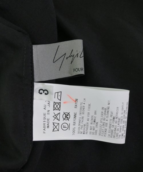 yohji yamamoto POUR HOMME（ヨウジヤマモトプールオム）カジュアルシャツ 黒 サイズ:3(M位) メンズ/2200725379056