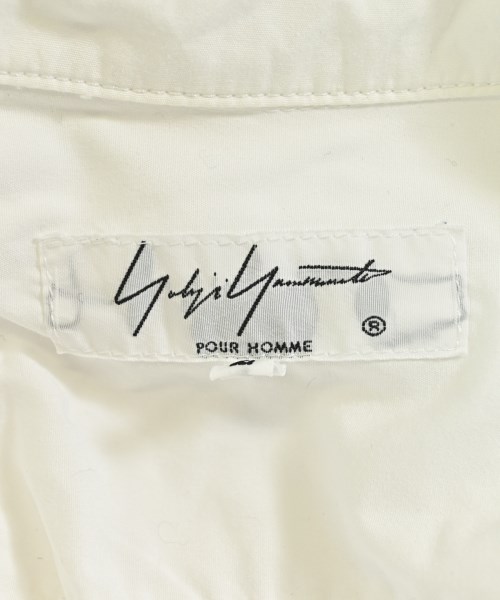 yohji yamamoto POUR HOMME（ヨウジヤマモトプールオム）カジュアルシャツ 白 サイズ:2(S位) メンズ/2200725913038