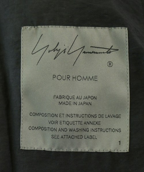 yohji yamamoto POUR HOMME（ヨウジヤマモトプールオム）カジュアルジャケット 黒 サイズ:1(XS位) メンズ/2200726928024